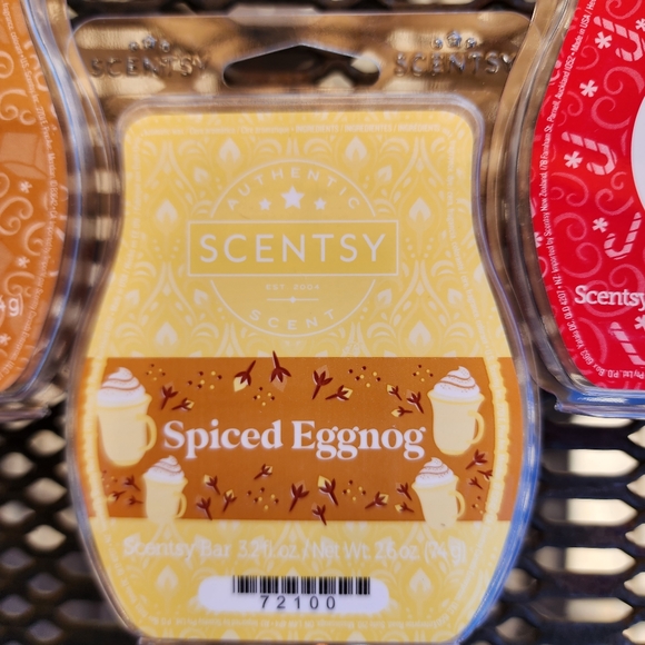 4 Scentsy Wax Bars Scent-Spirations. Candy Cane, Caramel & Gingerbread Butter - Picture 5 of 6